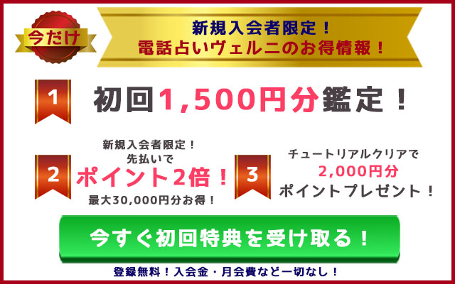電話占いヴェルニ特典情報